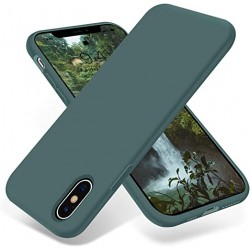  Чохол для iPhone XS Silicone Case Full /pine green/
