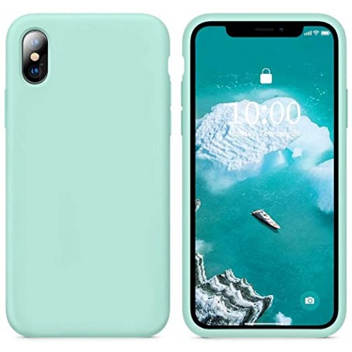  Чохол для iPhone XS Silicone Case Full /sea blue/