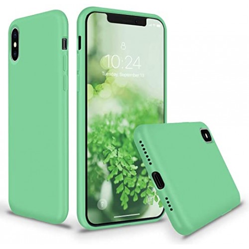  Чохол для iPhone XS Silicone Case Full /spearmint/