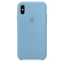  Чохол для iPhone XS Silicone Case OEM /cornflower/