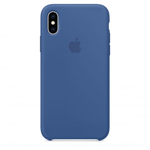  Чохол для iPhone XS Silicone Case OEM /delft blue/