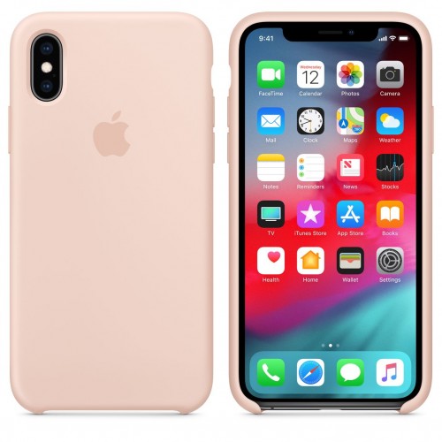 Чохол для iPhone XS Silicone Case OEM /pink sand/