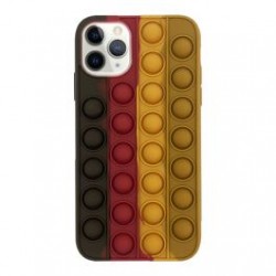 Чохол iPhone 11 Pro Max Silicone Pop it /brown/