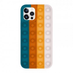 Чохол iPhone 11 Pro Max Silicone Pop it /green orange/