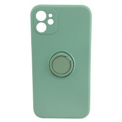 Чохол iPhone 11 Silicone Full Camera Ring /mint/