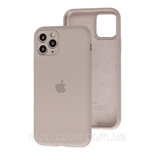 Чохол iPhone 12 (6,7) Silicone Case Full /pebble/