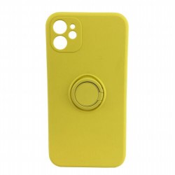 Чохол iPhone 12 Pro /6,1''/ Silicone Full Camera Ring /yellow/