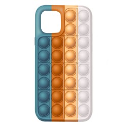 Чохол iPhone 12 Pro /6,1'' Silicone Pop it /green orange/
