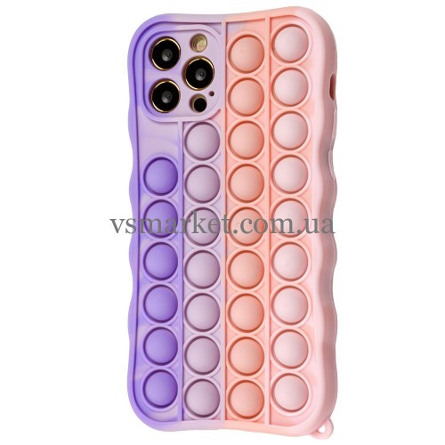 Чохол iPhone 12 Pro /6,1''/ Silicone Pop it TOP /pink glycine/
