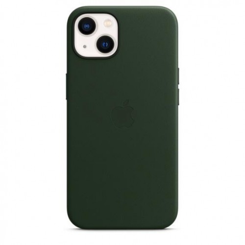 Чохол iPhone 13 Leather Case with MagSafe /sequoia green/