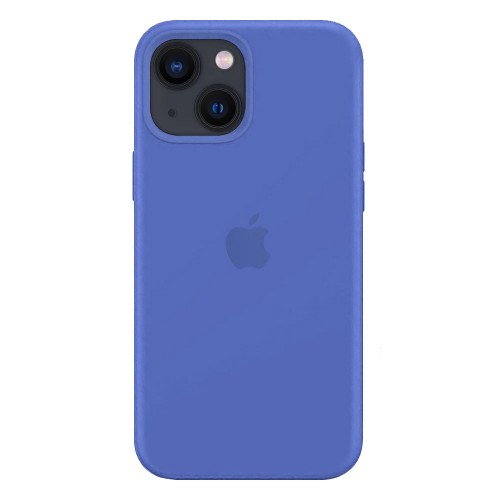 Чохол iPhone 13 Mini Silicone Case Full /capri blue/