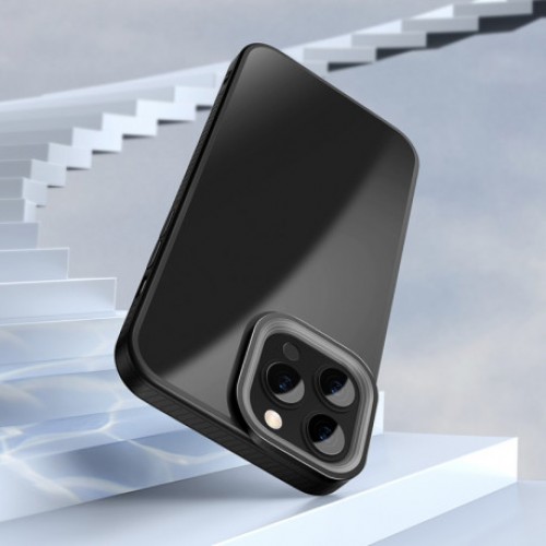 Чохол iPhone 13 Pro Baseus Crystal Case /black/