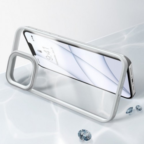 Чохол iPhone 13 Pro Baseus Crystal Case /french grey/