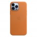 Чохол iPhone 13 Pro Leather Case with MagSafe /golden brown/