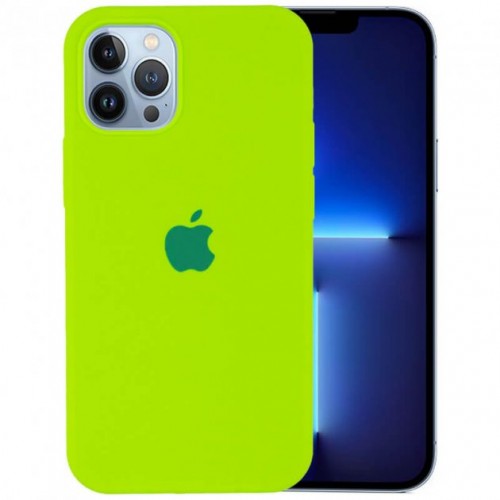 Чохол iPhone 13 Pro Max  Silicone Case Full /juicy green/
