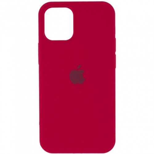 Чохол iPhone 13 Pro Max  Silicone Case Full /rose red/
