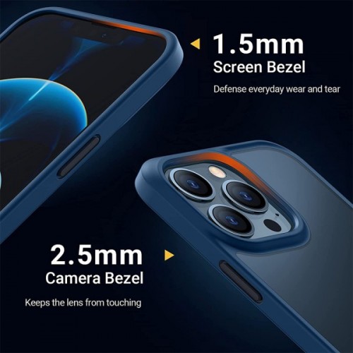 Чохол iPhone 13 Pro Rock Guard Series Clear /blue/