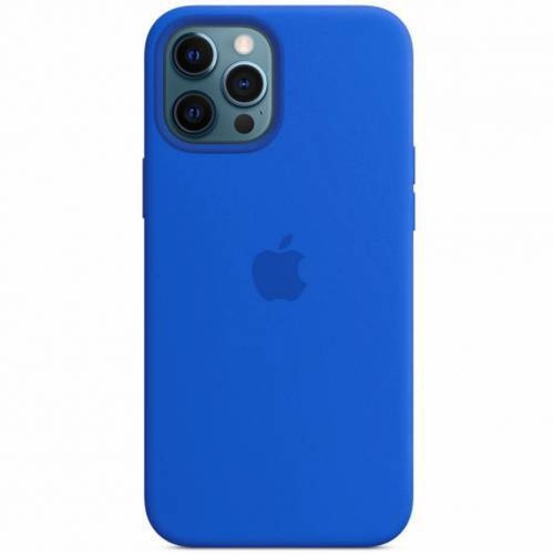 Чохол iPhone 13 Pro Silicone Case Full /capri blue/
