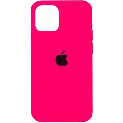 Чохол iPhone 13 Pro Silicone Case Full /electric pink/