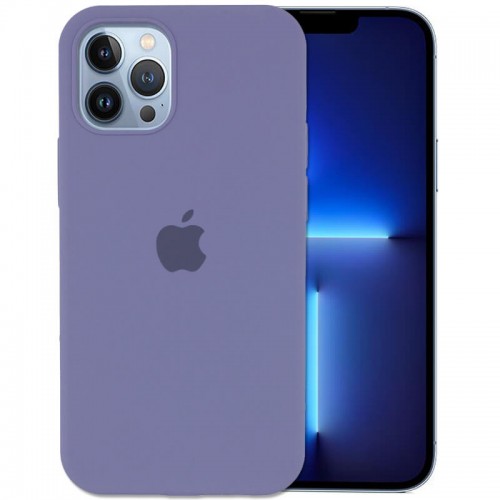 Чохол iPhone 13 Pro Silicone Case Full /lavender grey/