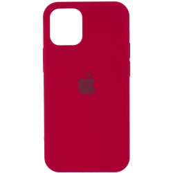 Чохол iPhone 13 Pro Silicone Case Full /rose red/