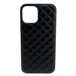 Чохол iPhone X/XS Quilted Leather case /black/