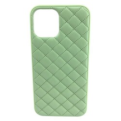 Чохол iPhone X/XS Quilted Leather case /mint/