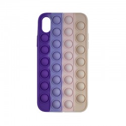Чохол iPhone X/XS Silicone Pop it 2 /purple/
