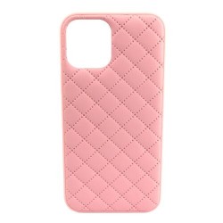 Чохол iPhone XR Quilted Leather case /pink/