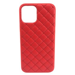 Чохол iPhone XR Quilted Leather case /red/