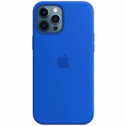 Чохол iPhone XS Max Silicone Case Full /capri blue/