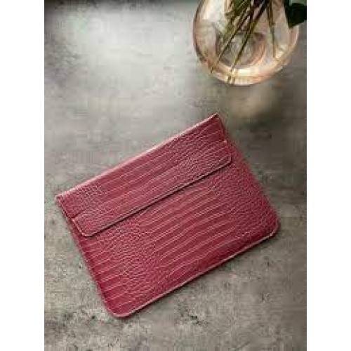 Папка конверт для MacBook Leather crocodile 13'' /red/