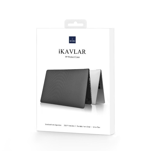 Накладка пластик MacBook Pro Retina 13.3 (2020) Wiwu Kevlar /black/