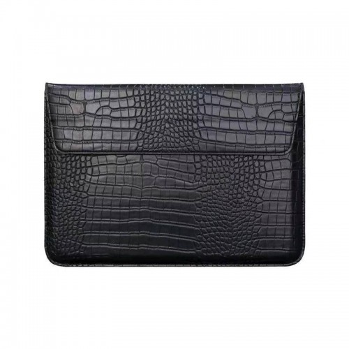 Папка конверт для MacBook Leather crocodile 15.4'' /black/