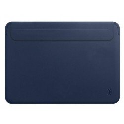 Папка конверт для MacBook Leather standing pouch 15'' /dark blue/