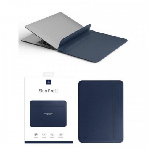 Папка конверт для MacBook 15,4'' Wiwu Skin Pro2  Leather /blue/