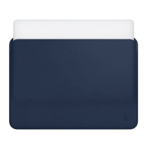 Папка конверт для MacBook Leather standing pouch 15'' /dark blue/