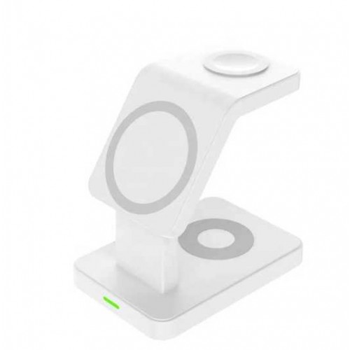 Бездротова зарядка стенд AY31 3 in 1 Fast 15W /white/