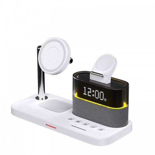 Бездротова зарядка стенд MagSafe 5 in 1 C09 23W /white/