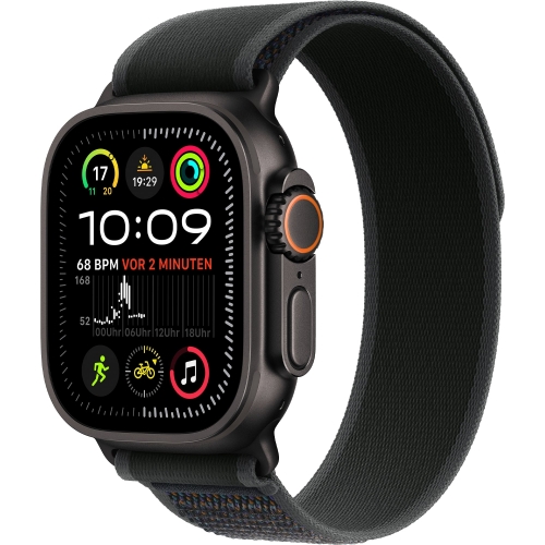 Смарт-годинник Apple Watch Ultra 2 2024 GPS+LTE 49mm Black Titanium C Black Trail Loop M/L (MX4V3)