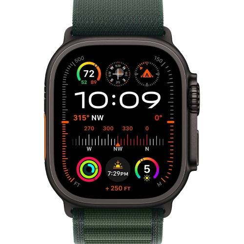 Смарт-годинник Apple Watch Ultra 2 2024 GPS+LTE 49mm Black Titanium C Dark Green Alpine Loop M (MX4R3)