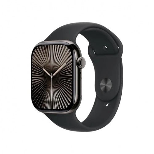 Смарт-годинник Apple Watch Series 10 GPS+LTE 46mm Slate Titanium Black Sport Band M/L (MWYE3)