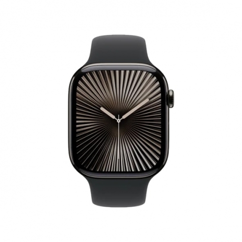 Смарт-годинник Apple Watch Series 10 GPS+LTE 46mm Slate Titanium Black Sport Band M/L (MWYE3)
