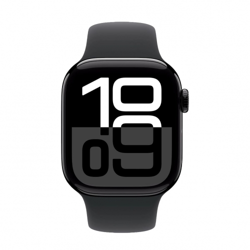 Смарт-годинник Apple Watch Series 10 GPS+LTE 42mm Jet Black Al. Black Sport Band S/M (MWX63)
