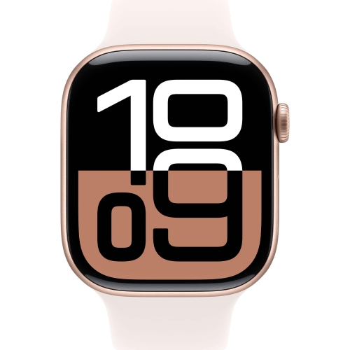 Смарт-годинник Apple Watch Series 10 GPS 46mm Rose Gold Al. Light Blush Sport Band M/L (MWWU3)