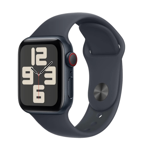Смарт-годинник Apple Watch SE 2 2024 GPS 44mm Midnight Al. Midnight Sport Band M/L (MXEK3)