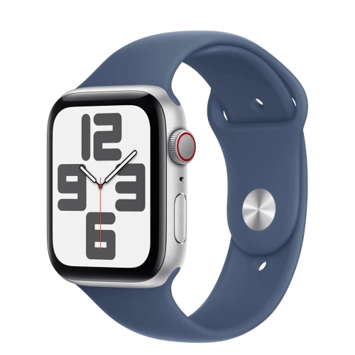 Смарт-годинник Apple Watch SE 2 2024 GPS 44mm Silver Al. Denim Sport Band M/L (MXER3)