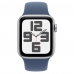 Смарт-годинник Apple Watch SE 2 2024 GPS 44mm Silver Al. Denim Sport Band S/M (MXEQ3)