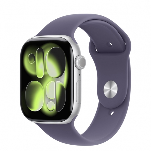 Watch Series 11 GPS 46mm Silver Al. Purple Fog Sport Band S/M (MEV94)