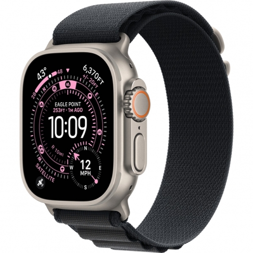 Watch Ultra 3 GPS+LTE 49mm Natural Titanium C Black Alpine Loop L (MF1V4+MFTG4)